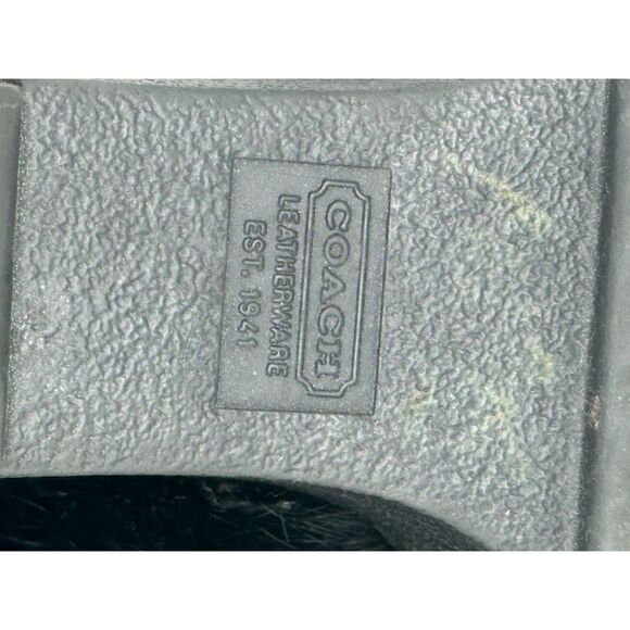 COACH Kaela Black Suede Rabbit Fur Slip On Clogs Mules With Wedge Heels - US 9 - Picture 9 of 11